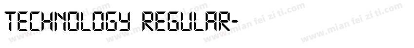Technology Regular字体转换